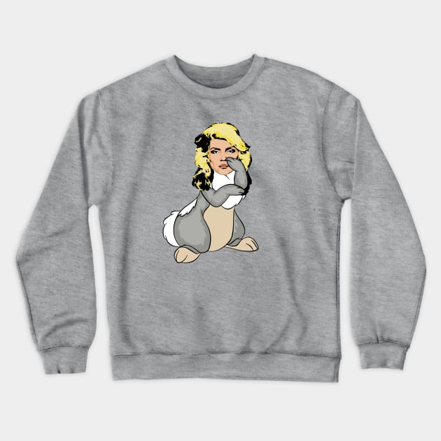 Debbie Hare-y Crewneck Sweatshirt by Rock x N x Roll Animals